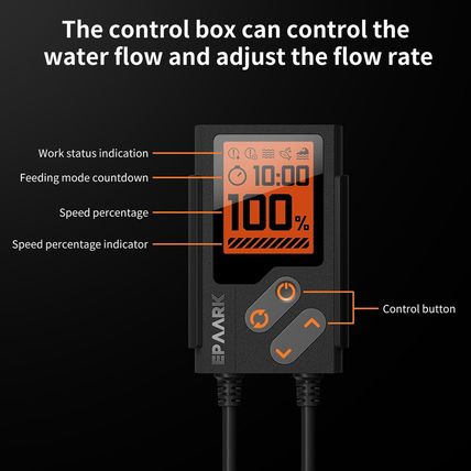 650GPH Submersible Water Pump 25W Ultra Quiet Small Fountain Pump with Control B