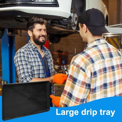 3Pcs Extra Large Auto Oil Drip Pan- 35.4 X 24 X1.6 Inches Oil Drip Tray for unde