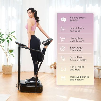 2000W Whole Body Vibration Platform Exercise Machine with MP3 Player (180 Speed