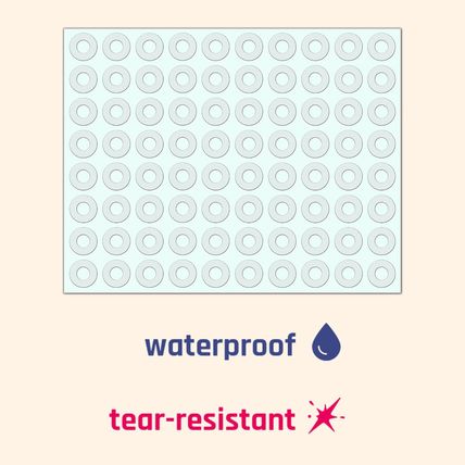 2000 Pack, Clear Hole Reinforcement Stickers, Transparent - 0.25"