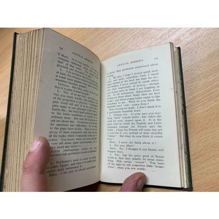 1920 JOHN RUSKIN "THE ETHICS OF THE DUST" SMALL ANTIQUE HARDBACK BOOK (P3)