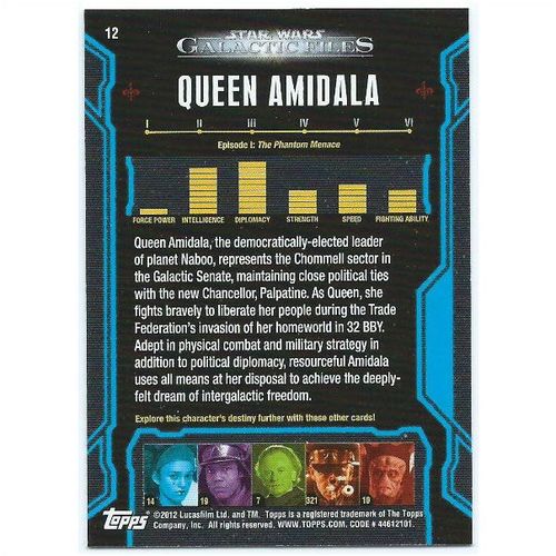 2012 Star Wars Galactic Files - #12 - Queen Amidala