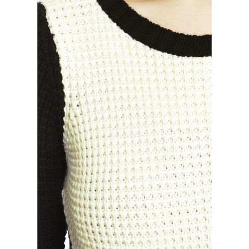 Monochrome Cropped Jumper 16 Black/White