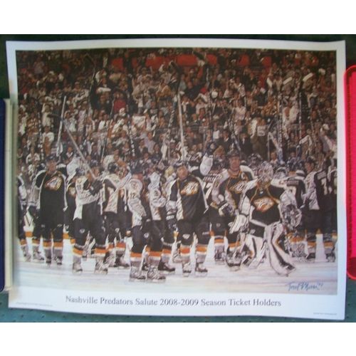 Nashville Predators Salute 2008-2009 Season Ticket Holders Poster