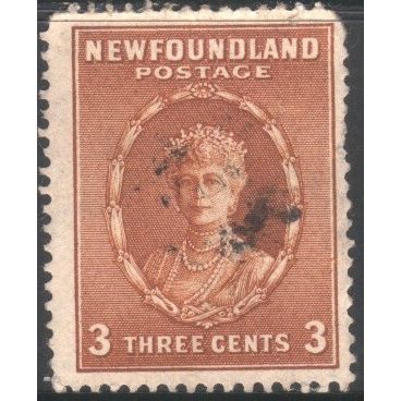 Newfoundland 1932 - SG211 - 3c brown - Queen Mary - used