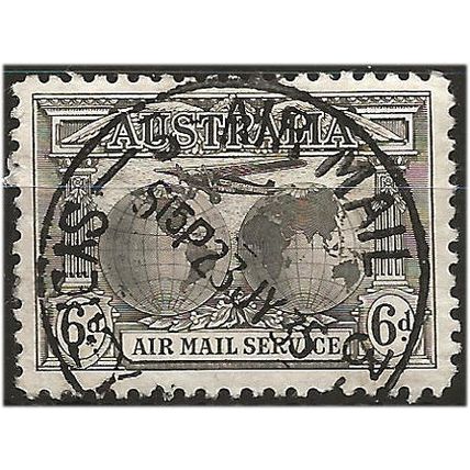 Australia 1931 SG139 6d Sepia AIR Fine Used .. ..