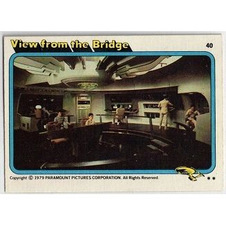 STAR TREK ' THE MOTION PICTURE ' card # 40 View from the Bridge (1979)