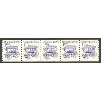 2225b 1c Omnibus Fine MNH Dry Gum PNC 3/5 R0921