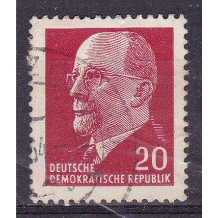 EAST GERMANY DDR 1961 WALTER ULBRICHT 20pf VALUE USED SG E580