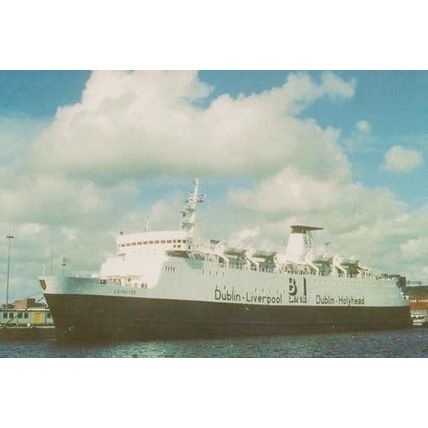 MV Leinster Brocklebank Dock Liverpool Ferry Rare Postcard