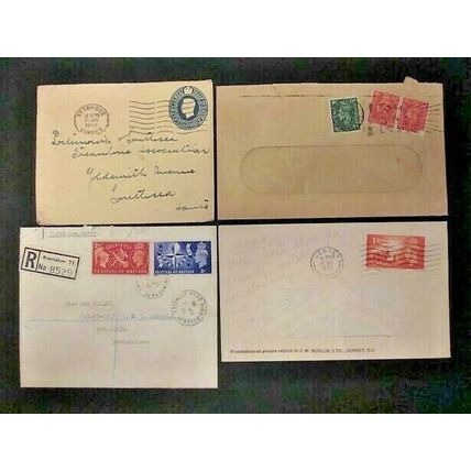4 X KING GEORGE VI POSTALLY USED COVERS INCLUDING 2 FIRST DAY COVERS #00845