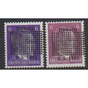 Mi: 1a/b MNH 1945 Cat € 80 Doebeln