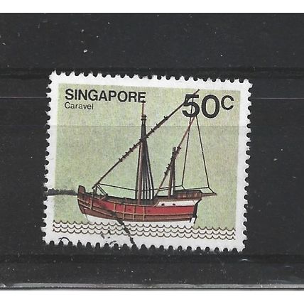 Singapore.SG371 50c Caravel.Fine Used.Jun25