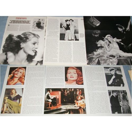 RITA HAYWORTH 52x Clippings 1949-1953 +recent