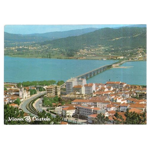 VIANA DO CASTELO, TOWN VIEW. unused postcard vintage. =