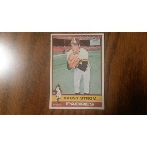 1976 Topps Card # 084 Brent Storm Very Good-Excellent (4) San Diego Padres