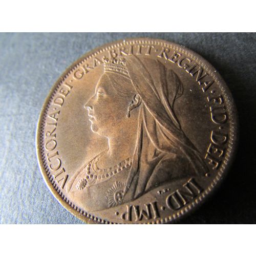 1901 QUEEN VICTORIA ONE PENNY - COIN - 7. O