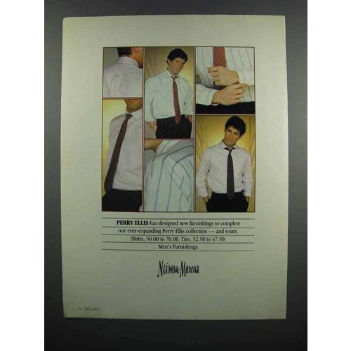 1983 Neiman -Marcus Perry Ellis Shirts and Ties Ad