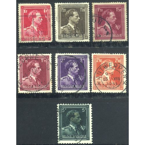 Belgium 1936 & 1944 - King Leopold 111 Defs (see description) - used