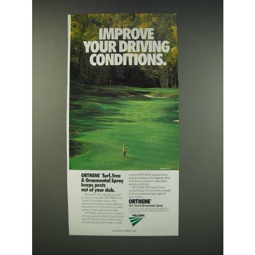 1990 Valent Orthene Ad - Improve your driving conditions