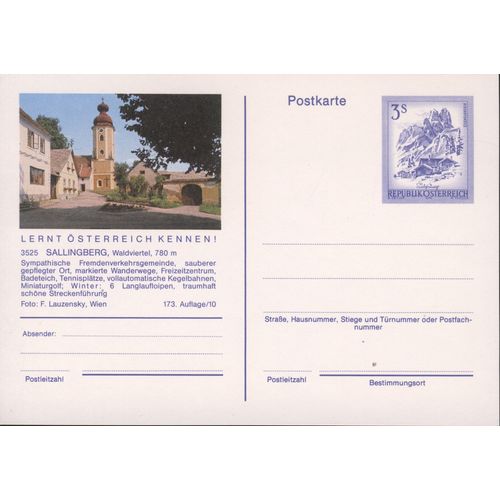 Austria unused - 3s pre-paid - Sallinberg, Waldviertel
