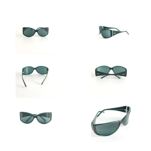 new DKNY DY 4014 oversized Green Womens Sunglasses Eyeglasses NOS 66-15