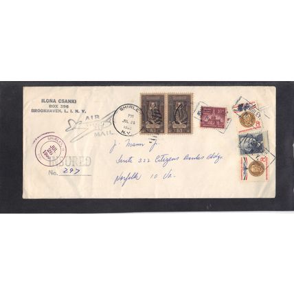 Cover Multiple Stamps/6 CV01445