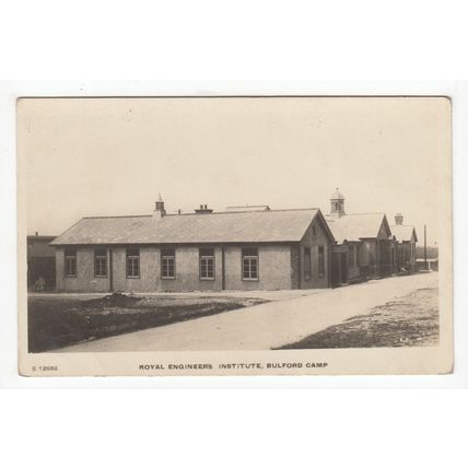 Royal Engineers Institute Bulford Military Camp Postcard RP Wiltshire