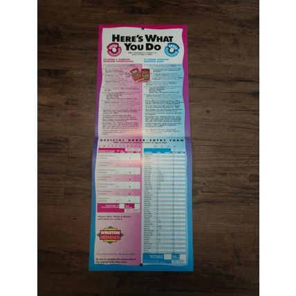 Winston Cigarettes Winston Weekends 1993 Catalog & Calender