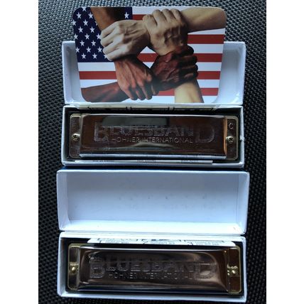2 NEW Bluesband Hohner International Harmonia Blues Band Harmonica Key of C.