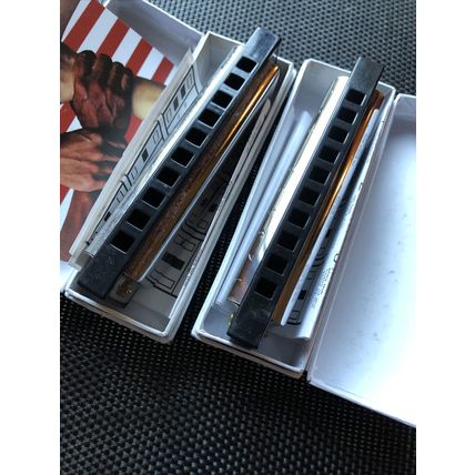 2 NEW Bluesband Hohner International Harmonia Blues Band Harmonica Key of C.