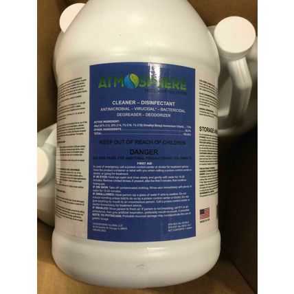 Atmosphere Cleaner Disinfectant Liquid Jug, 128 Oz. 1 gallon