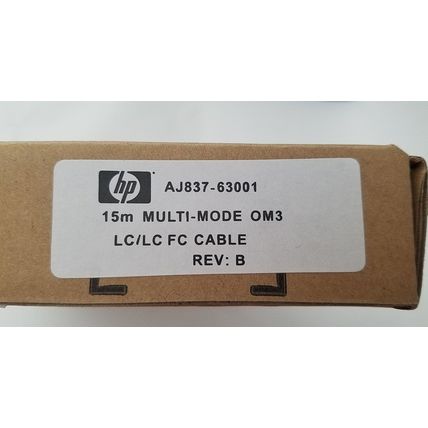 HP 15M 49.2Ft Multi Mode OM3 LC/LC FC 50Ft Optical Fiber Cable AJ837 AJ837A