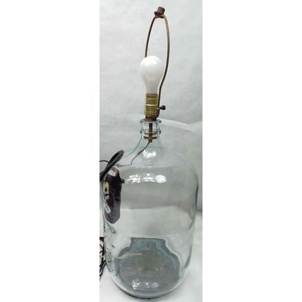 Rare Vintage Crisa 5 Gallon Glass Water Bottle Fish Tank Lamp Jug Bottle Unique