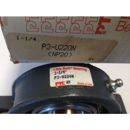 NEW P3-v220n,1-1/4" Link-Belt P3-U220N LINKBELT Ball Bearing Pillow Block,TH