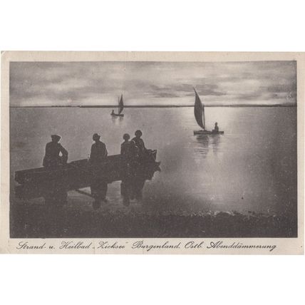 Heilbad Strand Austrian Fishermen Resting Old Postcard