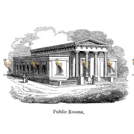 Public Rooms, St Leonards, Sussex, England, 1840, MODERN REPRODUCTION