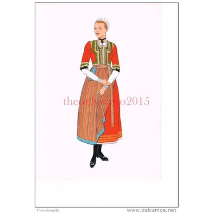 Brittany, Woman from Region of Elliant, Costume, Book Illustration (Print), c193