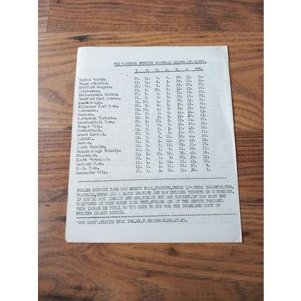 1972/73 Mossley vs South Liverpool - Northern Premier League * FREE P&P *