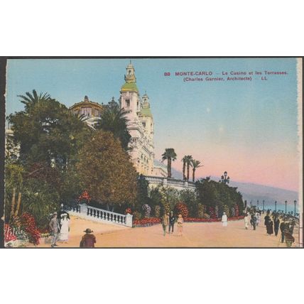 Le Casino et les Terrasses, Monte-Carlo, c.1920s - ADIA CPA LL88