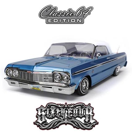 REDCAT SIXTYFOUR RTR RC LOWRIDER CAR 1:10 1964 CHEVY IMPALA HOPPING Blue/White