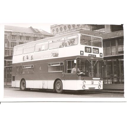 Black & White Photograph of Manchester Corporation Transport - HVM 836F