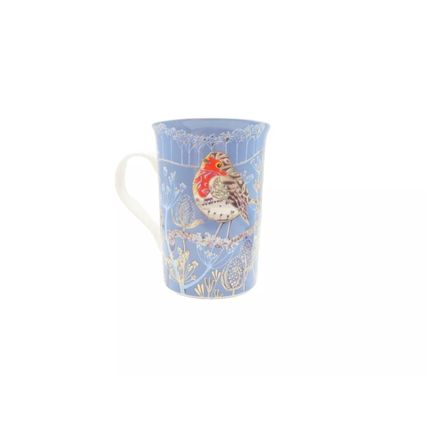 Robin Mug & Coaster Set Boxed Ceramic Gift Tableware Christmas 10.5 CM Drink