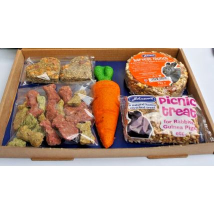 HOPPY BIRTHDAY RABBIT BOY BUNNY BIRTHDAY GIFT BOX WITH PERSONALISED LABELS