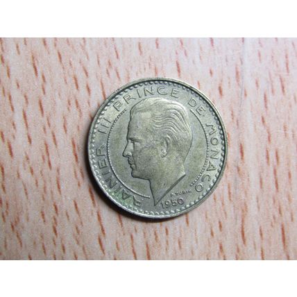 Monaco 1950 Rainier III 10 Francs Coin