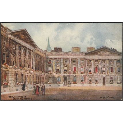Peckwater Quad, Christ Church, Oxford, c.1905-10 - Robert Peel Postcard