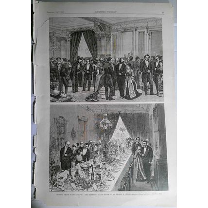 General Grant in Philadelphia - Harper's Weekly, January 10, 1880. 2 prints.