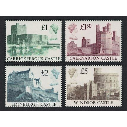 Great Britain Castles 4v Recess Harrison FV £9.50 1988 MNH SG#1410-1413