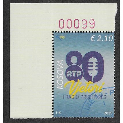 KOS 2025 210c 'RADIO PRISTINA' FINE USED (P6560)