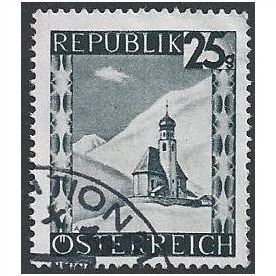 Mi 752: 25 g. blue-grey Definitive Stamp: Vent im Otztal, Tirol.